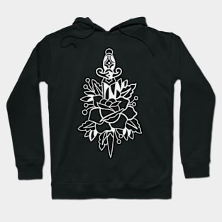 Dagger Rose Tattoo Hoodie